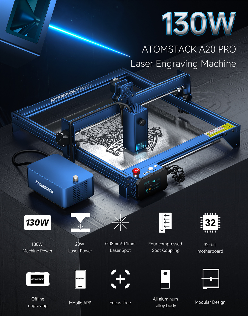 Generaluumlberholte-ATOMSTACK-A20-PRO-Laser-Graviermaschine-mit-20W-LeistungAugenschutz400x400mm-Ber-2023865-1